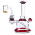 lion fist glass banger hanger red elvis colored dab rig