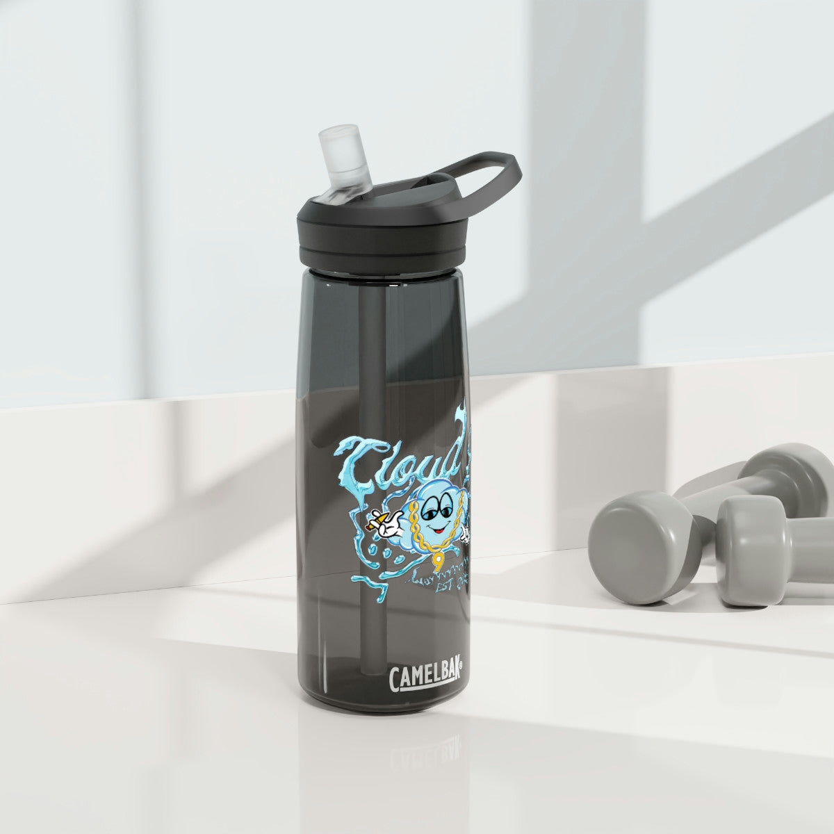 Liquid Chrome Cloudy CamelBak 25oz Water Bottle