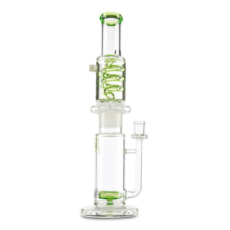 mav glass light green detachable freeze coil for cool bongs hits