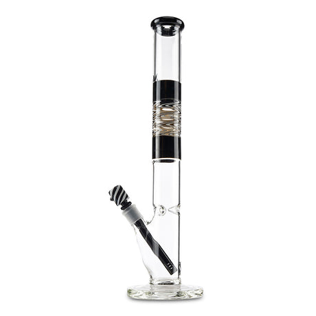 mav glass black wig wag straight tube bong for smoking herbs