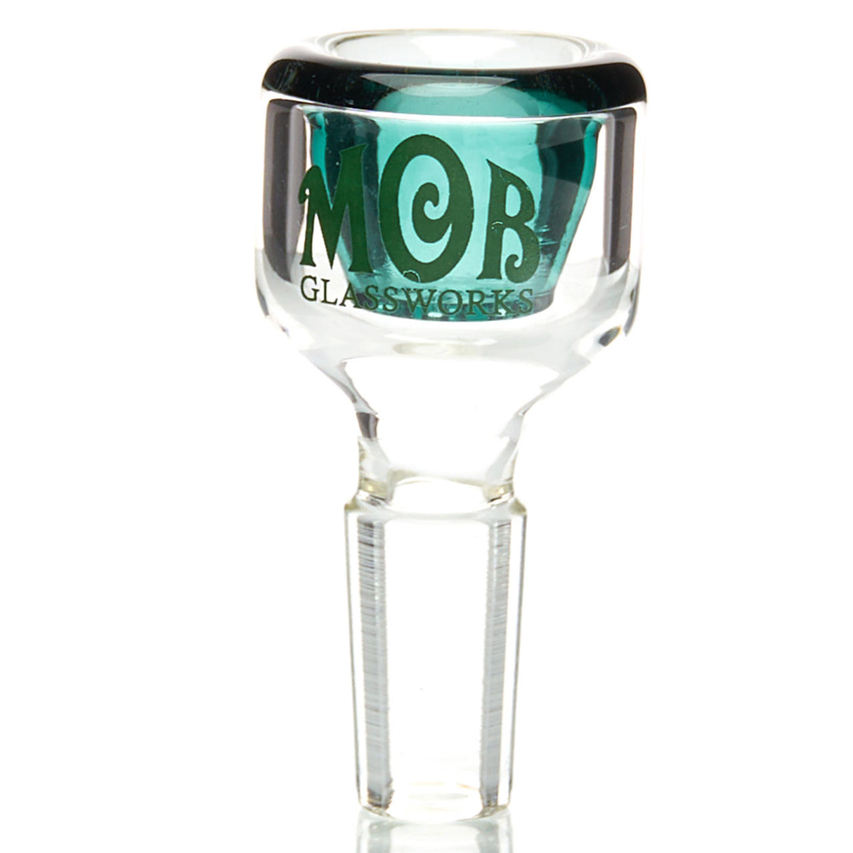 MOB Glass 5-Hole 14mm Slide with Colored Glass and Groundless 14mm Joint