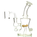 MOB Glass Quest Dab Rig with Double Diffused Perc and Colored Borosilicate Glass 4