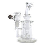 mothership glass torus rig with mothership quartz banger and carb cap