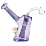 natey love glass zipper bubbler purple lollipop rig for smoking