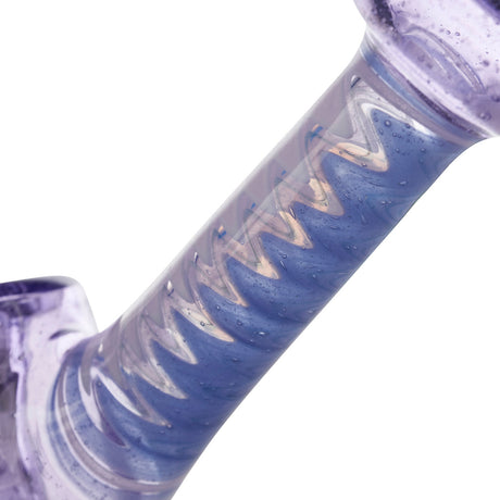 natey love glass zipper bubbler with fully worked neck pipe