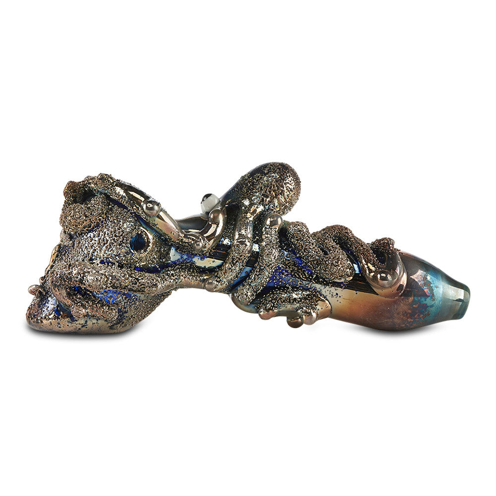 pioneer octopus novelty spoon pipe for dry herbs
