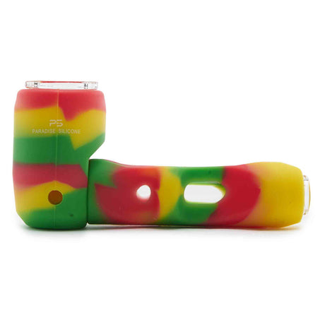 Paradise Silicone dry herb silicone hand pipe red yellow green