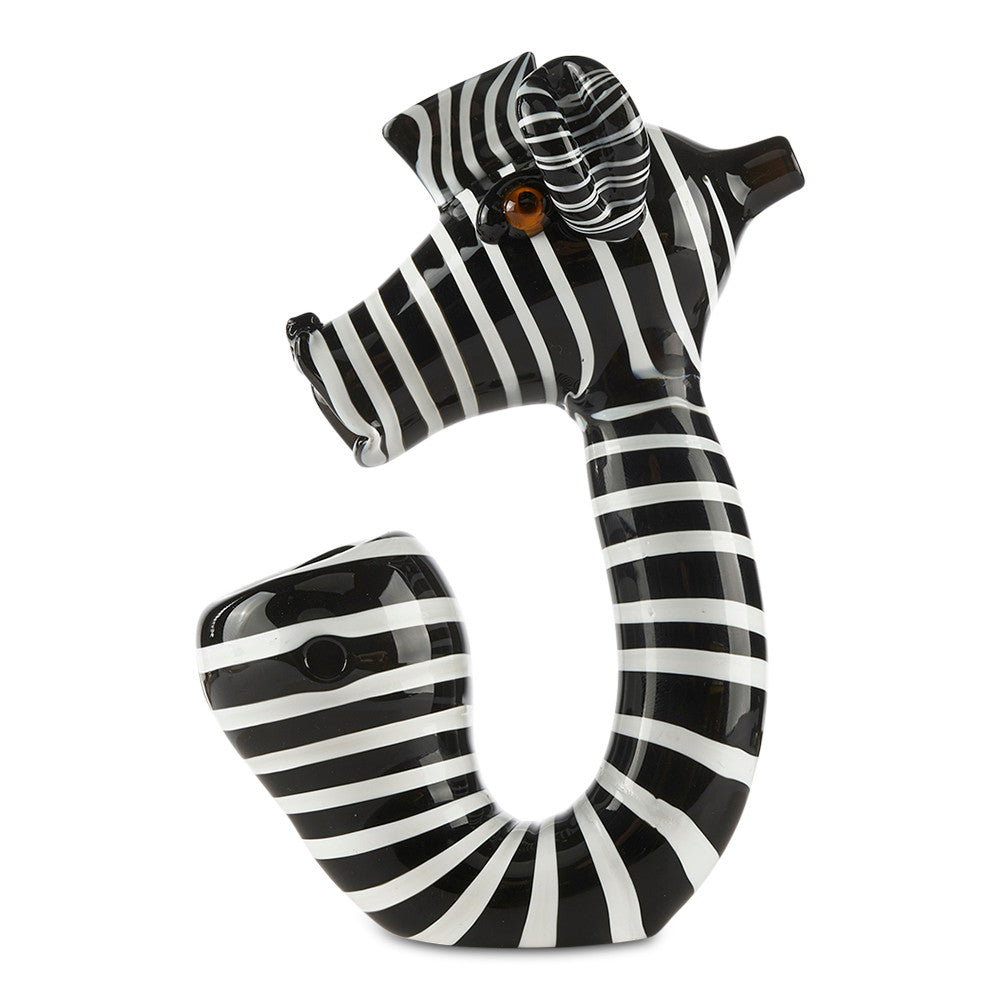 pioneer zebra novelty hand pipe spoon for sale at cloud 9 smoke co