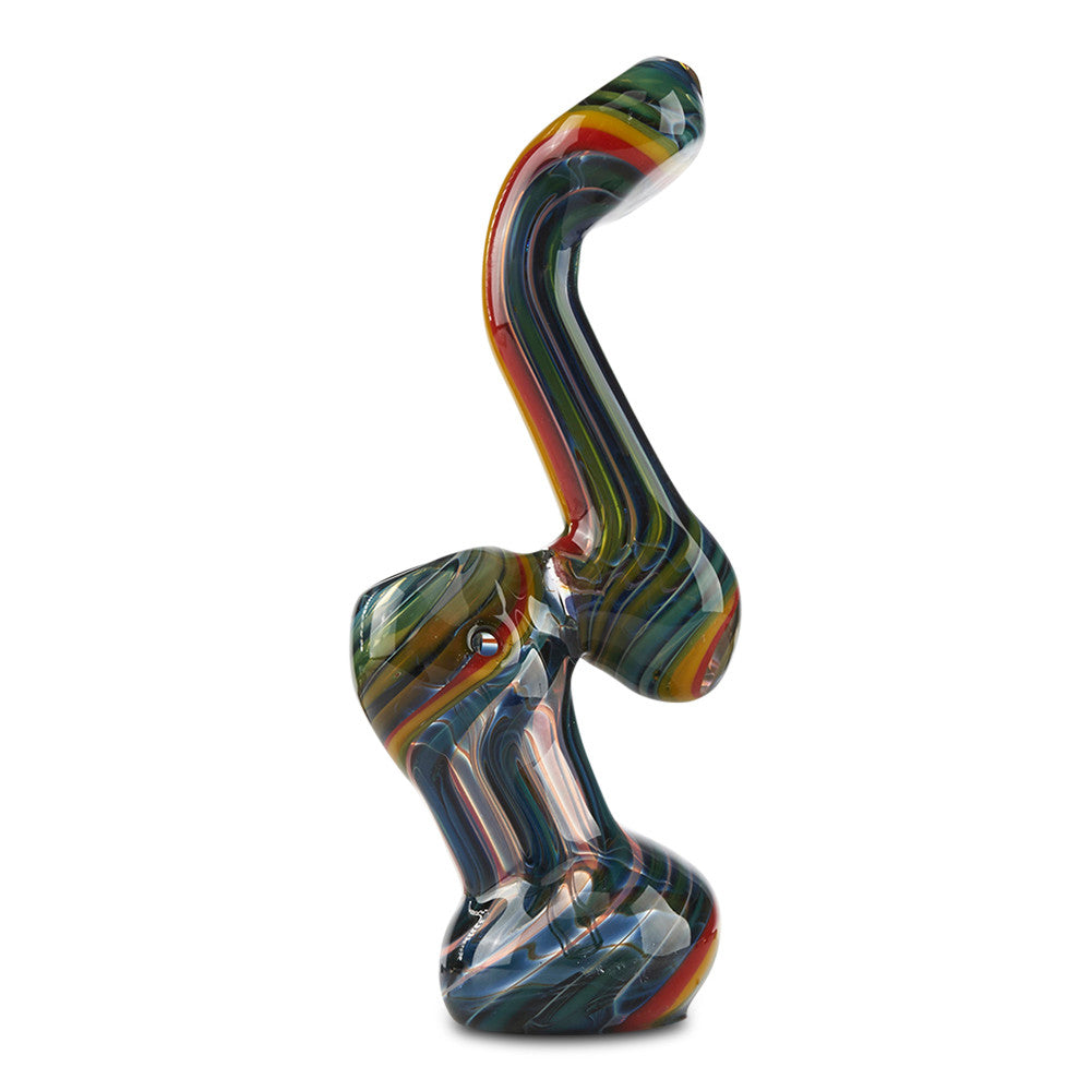 rainbow water pipe hand pipe bowl bubbler for dry herb