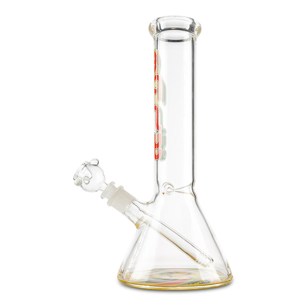 rasta lion water pipe glass bong with 14mm glass slide