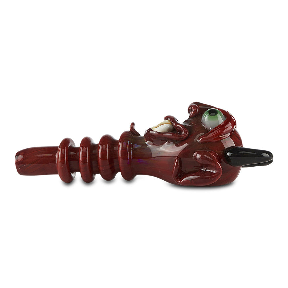 pioneer demon novelty spoon hand pipe glass bowl chillum