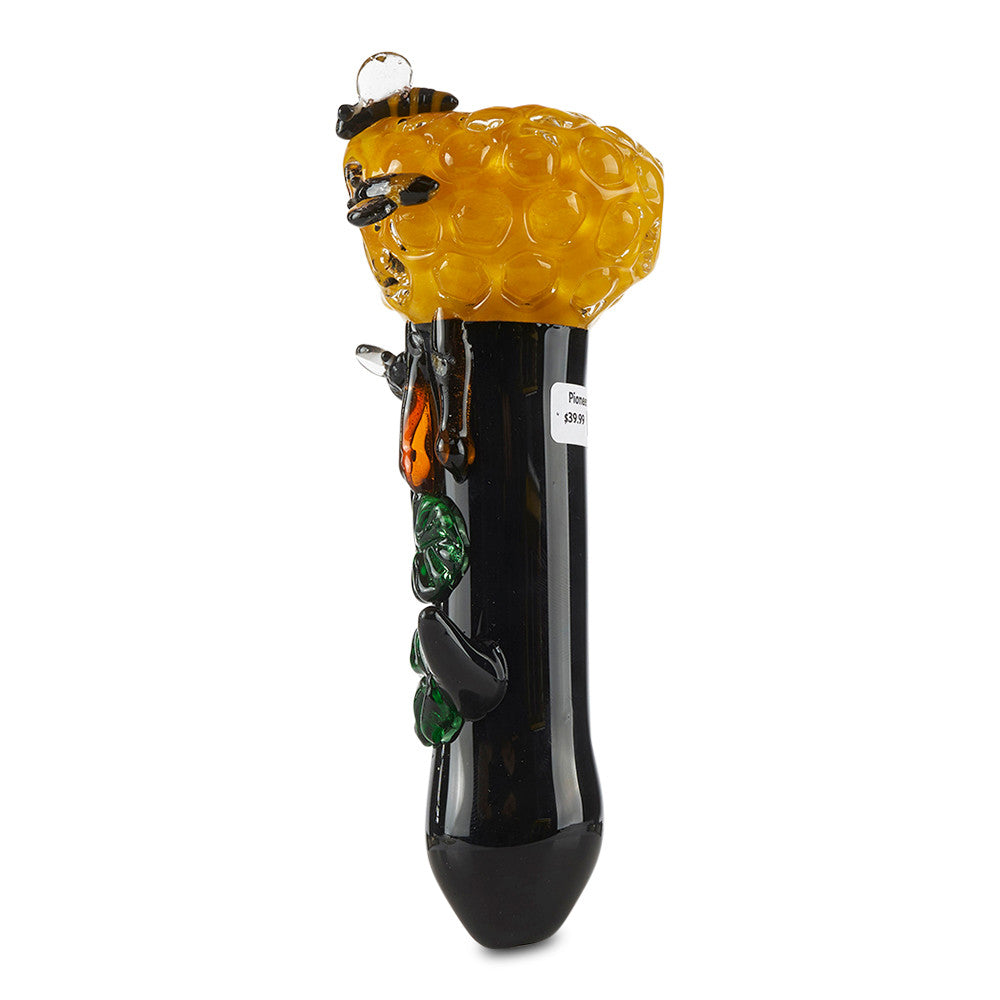 pioneer bees & trees novelty hand pipe bowl for herbs and flower