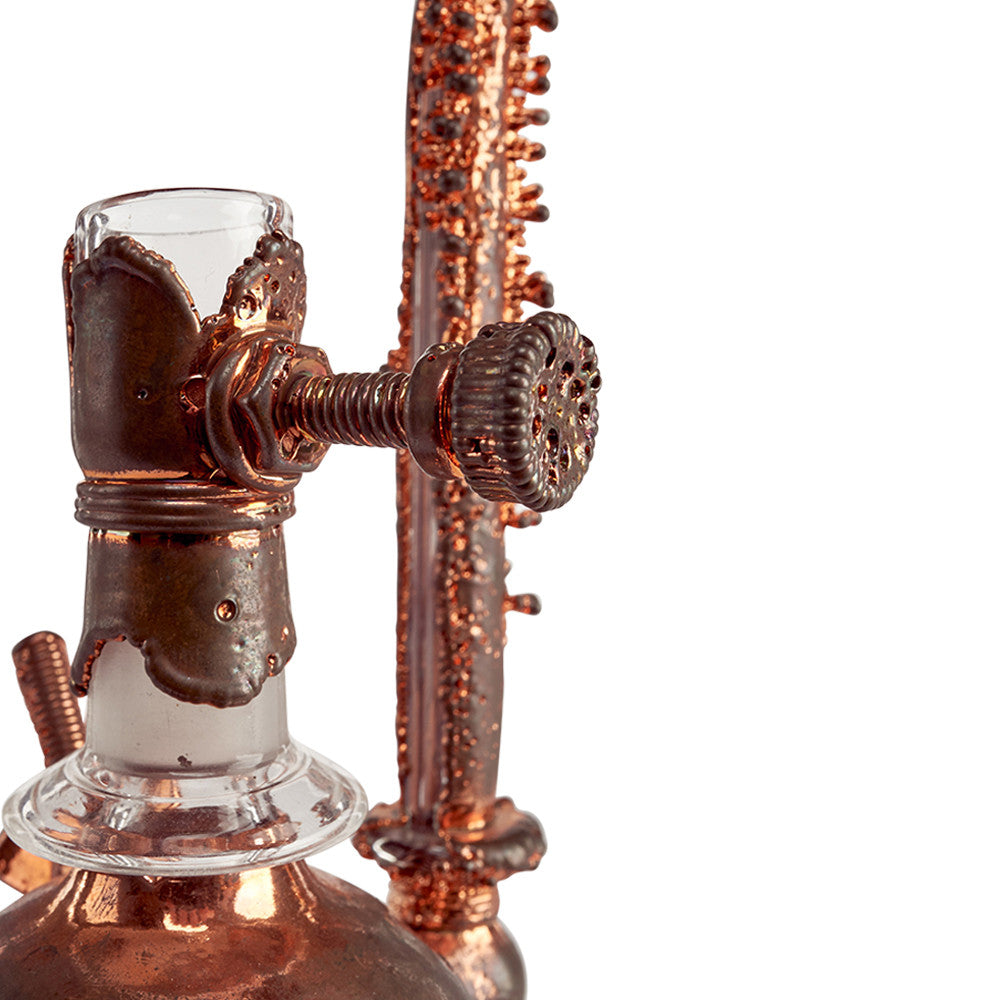 snic barnes electroform rig with copper blown glass