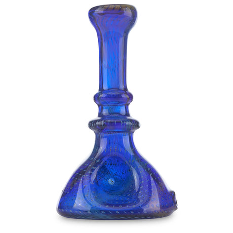 steve sizelove free standing hand pipe cobalt blue and amber spoon