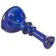 steve sizelove free standing hand pipe cobalt blue and amber