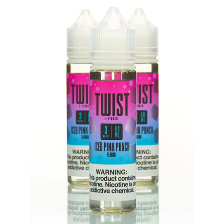 Twist E-Liquids Vape Juice 3mg Nicotine Iced Pink Punch Flavor