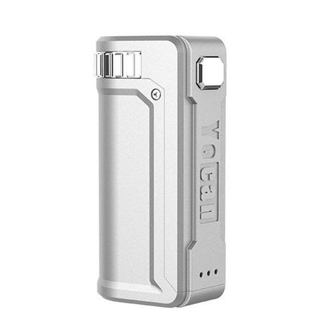Yocan Uni S Universal Box Mod Vaporizer with Adjustable height and width 510 thread insert silver zinc-alloy casing